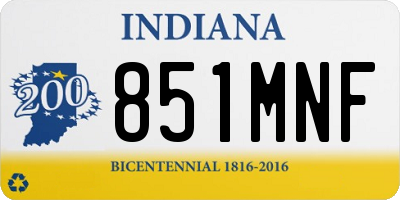IN license plate 851MNF
