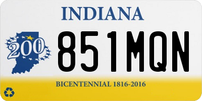 IN license plate 851MQN