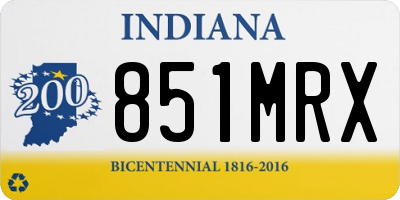 IN license plate 851MRX