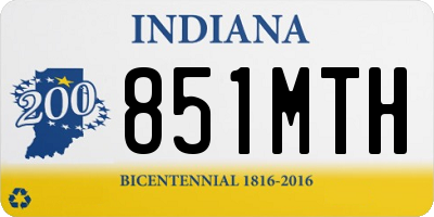 IN license plate 851MTH