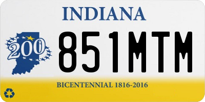 IN license plate 851MTM