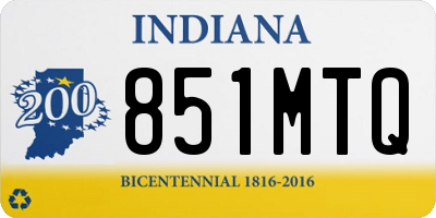 IN license plate 851MTQ