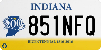 IN license plate 851NFQ