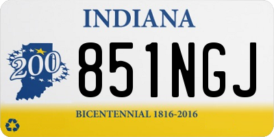 IN license plate 851NGJ