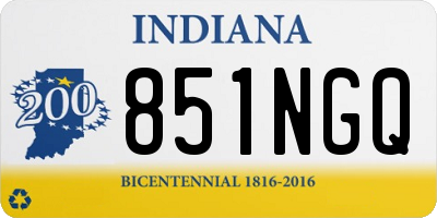 IN license plate 851NGQ