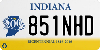 IN license plate 851NHD