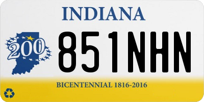 IN license plate 851NHN