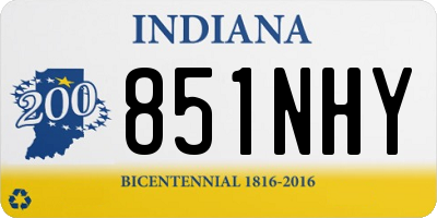 IN license plate 851NHY