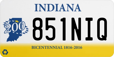 IN license plate 851NIQ