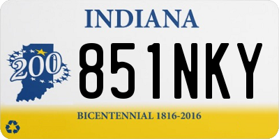 IN license plate 851NKY