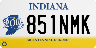 IN license plate 851NMK