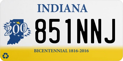 IN license plate 851NNJ