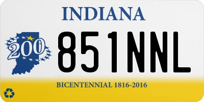 IN license plate 851NNL