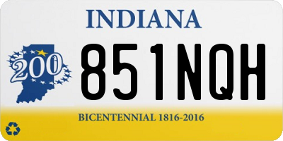 IN license plate 851NQH