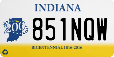 IN license plate 851NQW