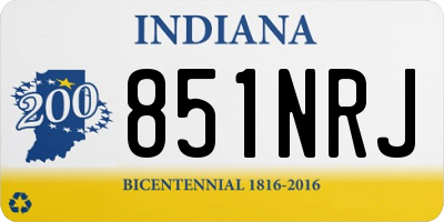 IN license plate 851NRJ
