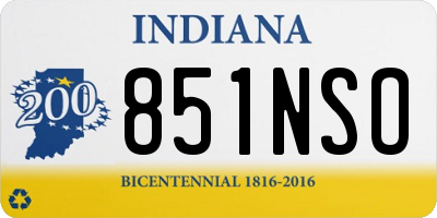 IN license plate 851NSO