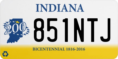 IN license plate 851NTJ