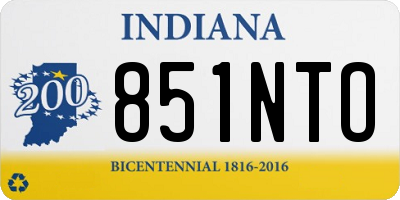 IN license plate 851NTO