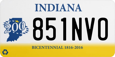 IN license plate 851NVO