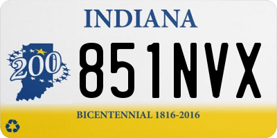 IN license plate 851NVX