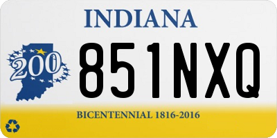 IN license plate 851NXQ