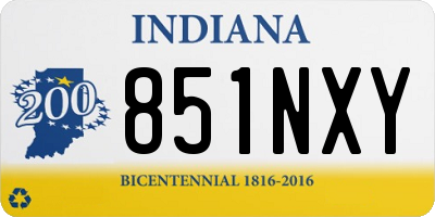 IN license plate 851NXY