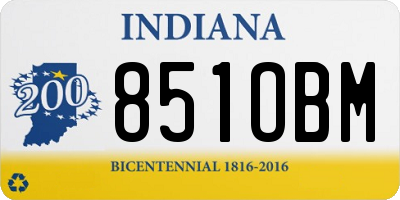 IN license plate 851OBM