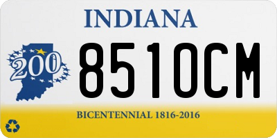 IN license plate 851OCM