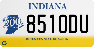 IN license plate 851ODU