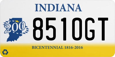 IN license plate 851OGT