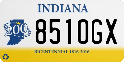 IN license plate 851OGX