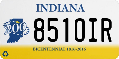 IN license plate 851OIR