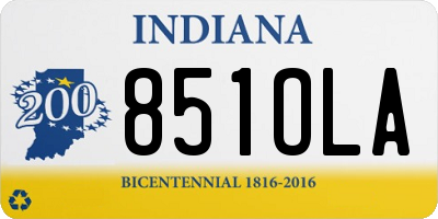 IN license plate 851OLA