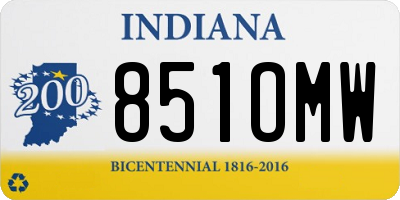 IN license plate 851OMW
