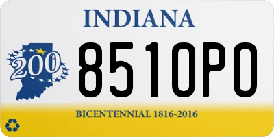 IN license plate 851OPO