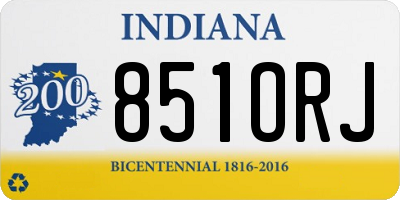 IN license plate 851ORJ