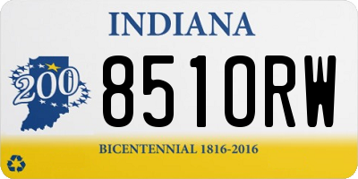 IN license plate 851ORW