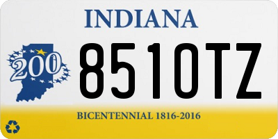 IN license plate 851OTZ