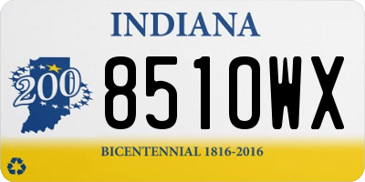 IN license plate 851OWX