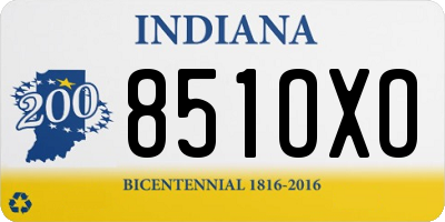 IN license plate 851OXO