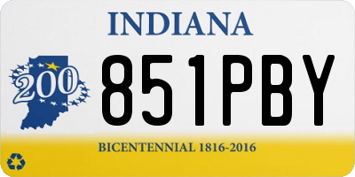 IN license plate 851PBY