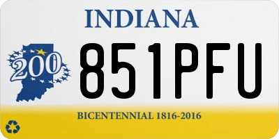 IN license plate 851PFU