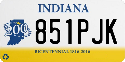 IN license plate 851PJK