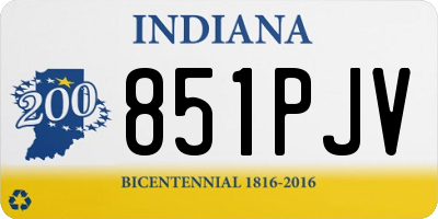 IN license plate 851PJV