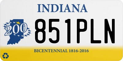 IN license plate 851PLN