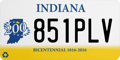 IN license plate 851PLV