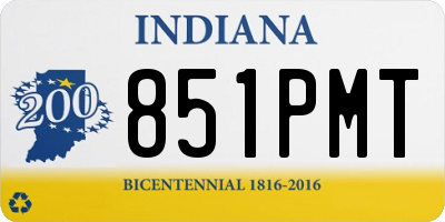 IN license plate 851PMT