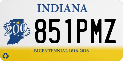 IN license plate 851PMZ