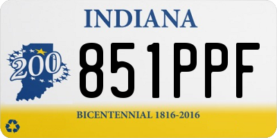 IN license plate 851PPF